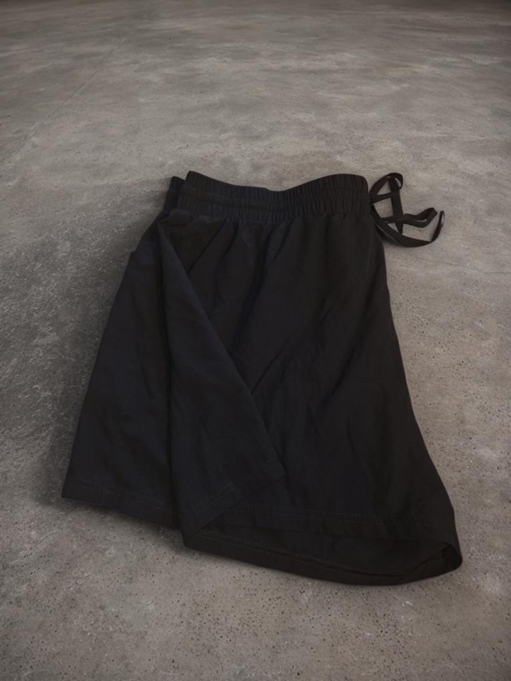 Mono B Black Drawstring Waist Shorts